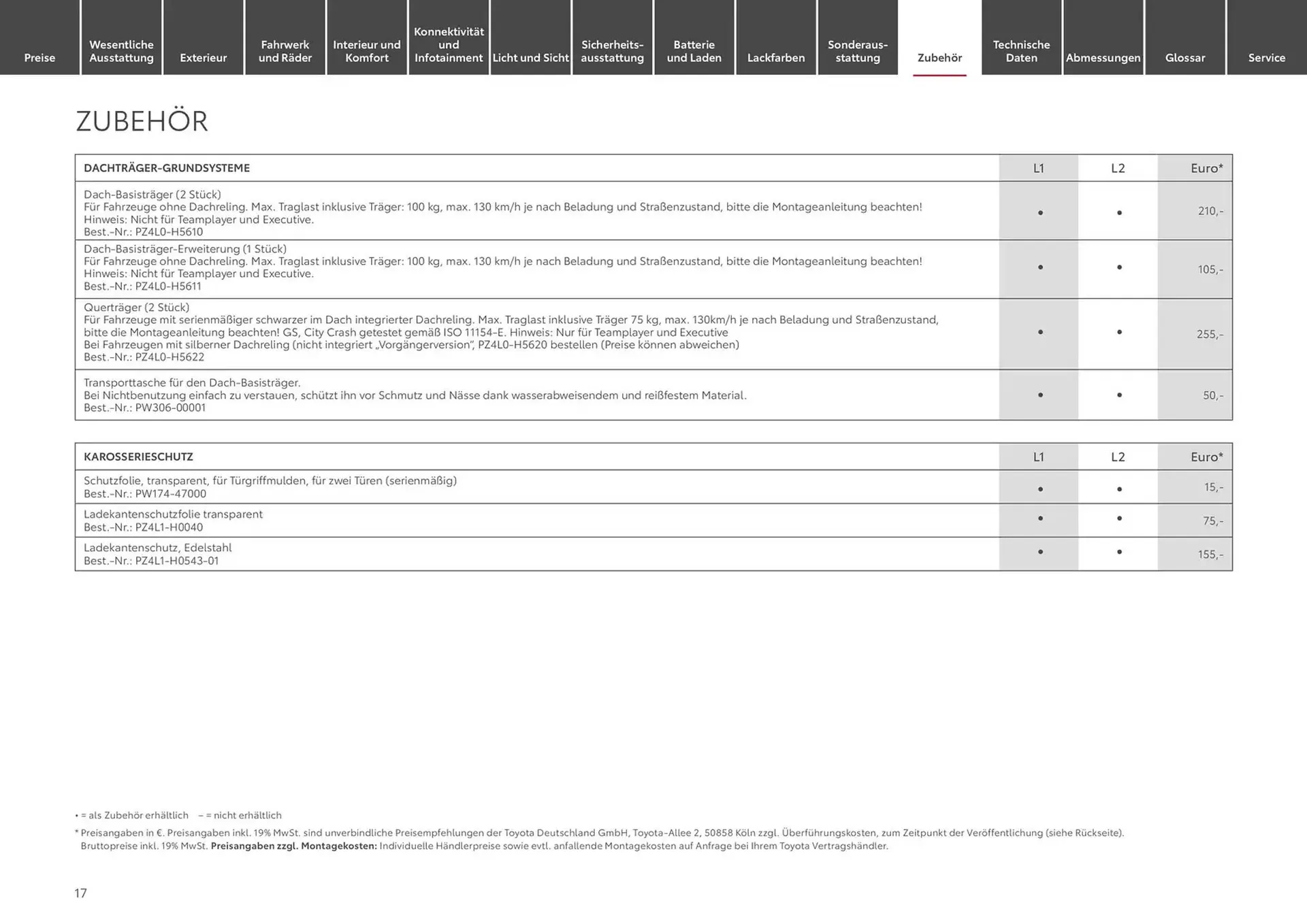 Toyota Prospekt von 10. Januar bis 10. Januar 2026 - Prospekt seite 17