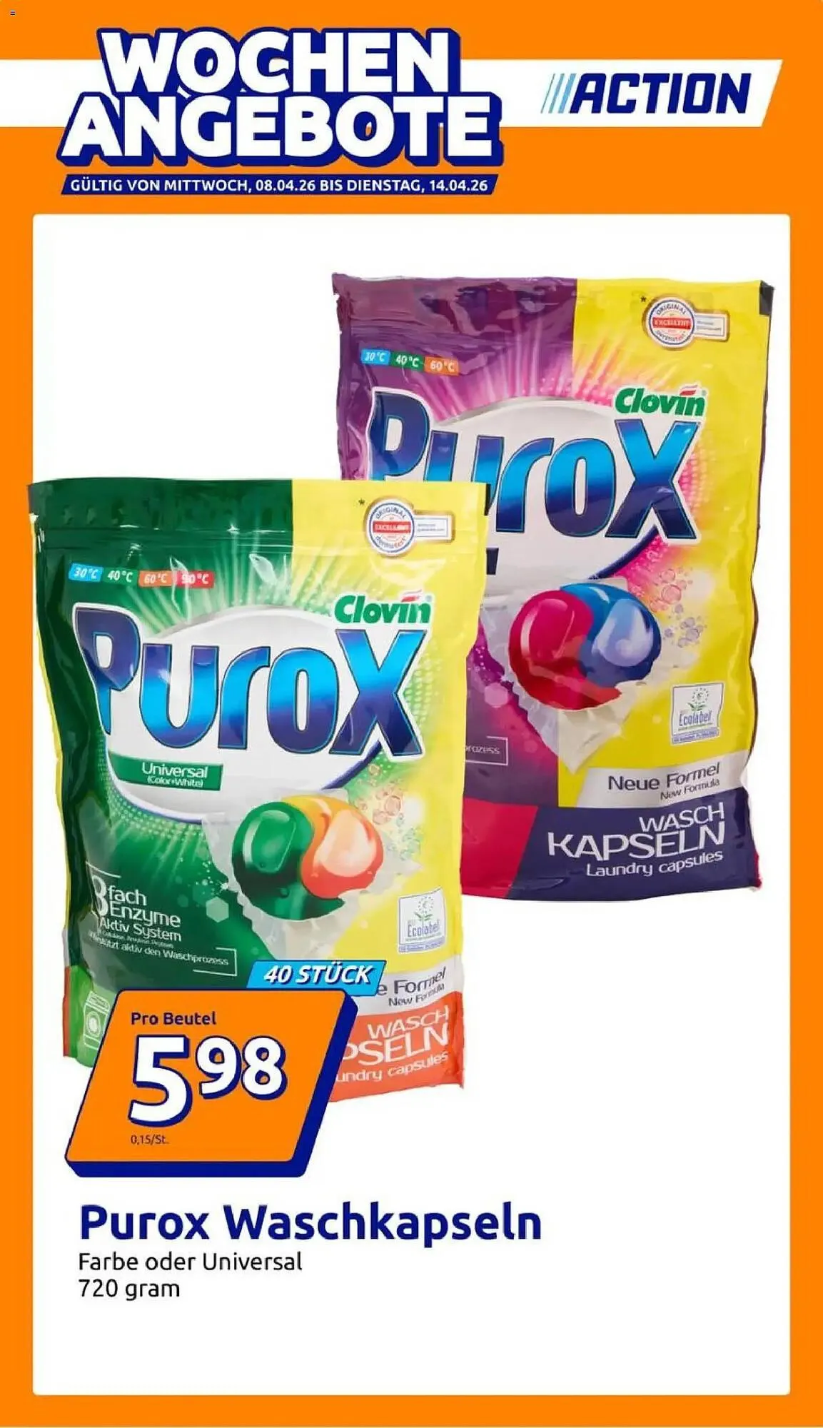 Action Prospekt von 8. April bis 14. April 2026 - Prospekt seite 1