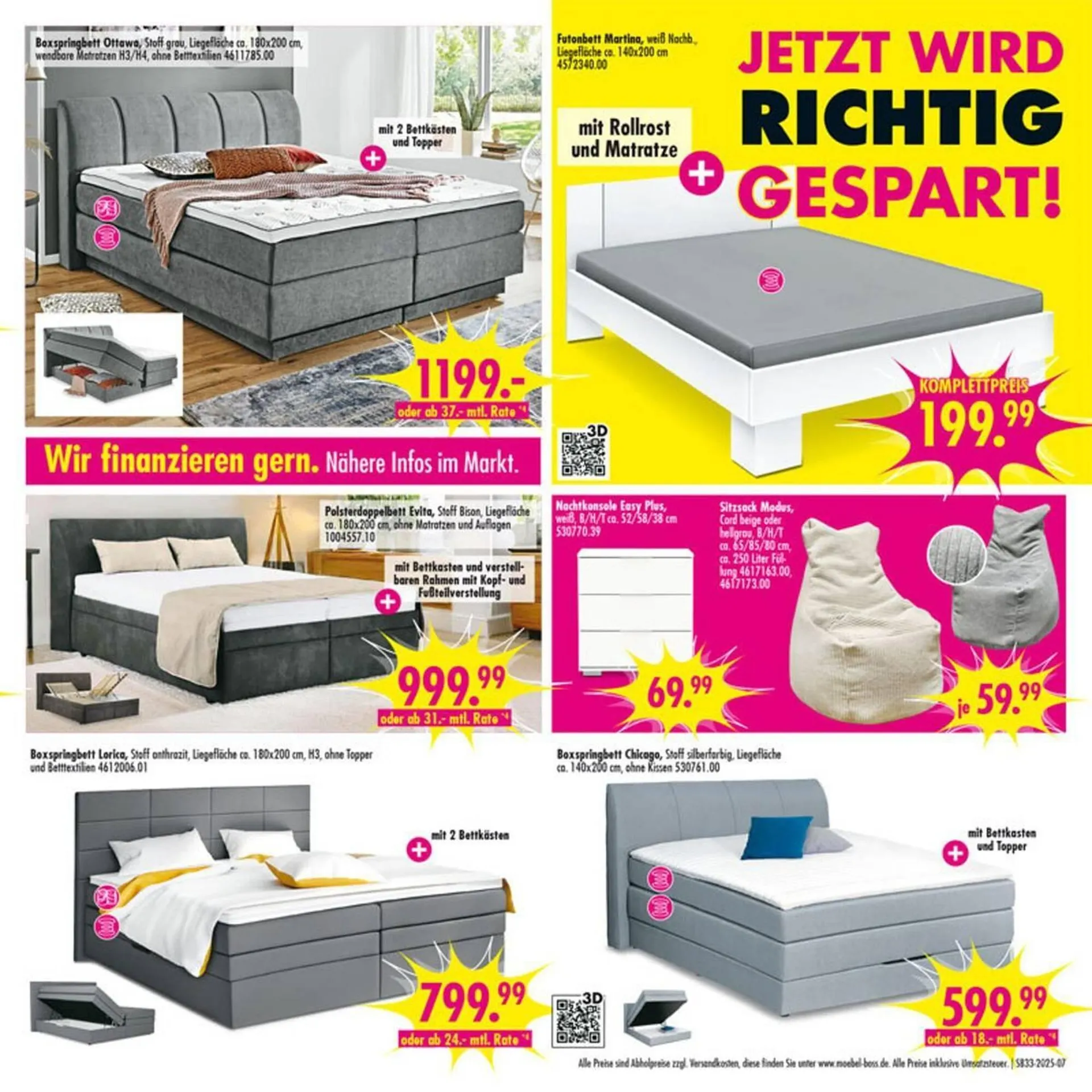 Möbel Boss Prospekt von 11. August bis 24. August 2025 - Prospekt seite 7