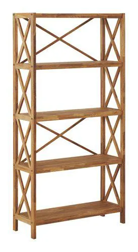 Libreria JANNERUP larga 5 ripiani rovere