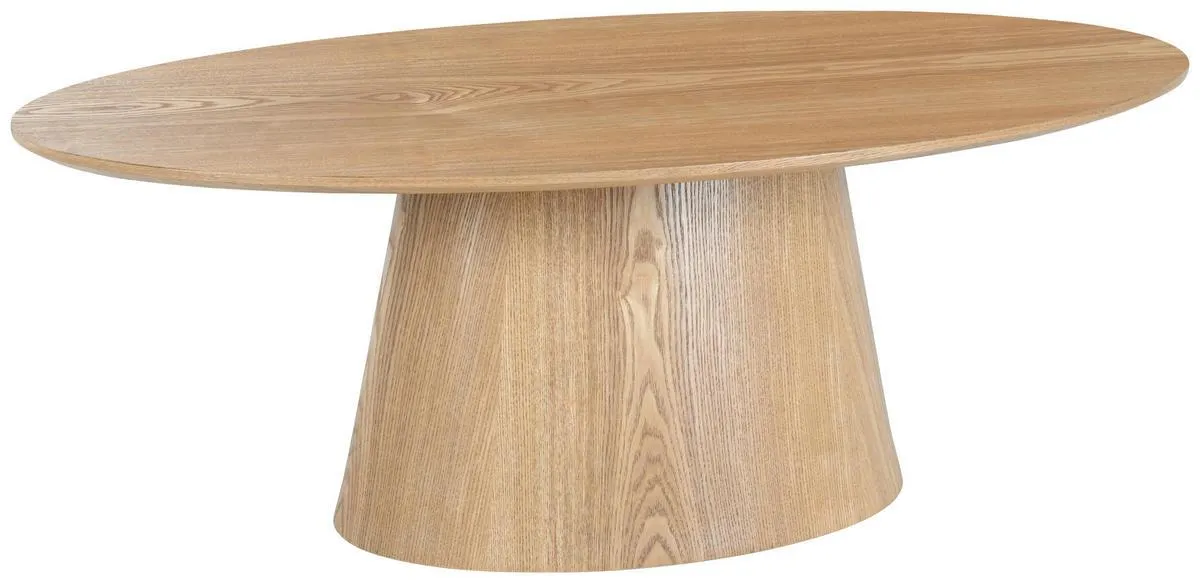 Eiche furniert oval Eichefarben