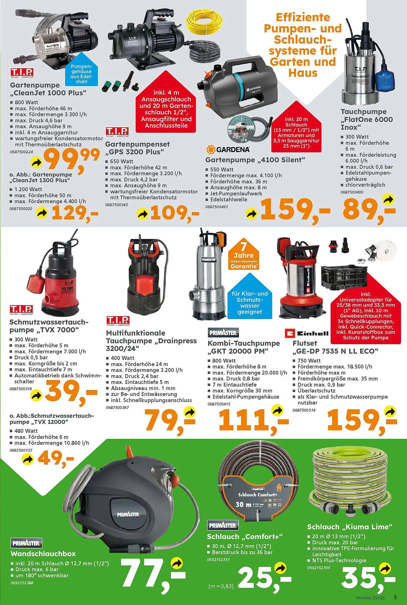 Globus Baumarkt Prospekt von 13. Juli bis 19. Juli 2025 - Prospekt seite 5