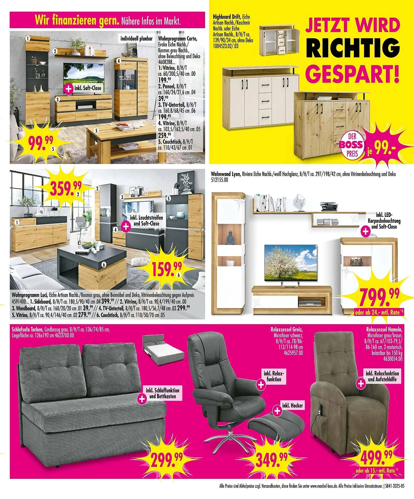 Möbel Boss Prospekt von 4. Oktober bis 10. Oktober 2025 - Prospekt seite 5