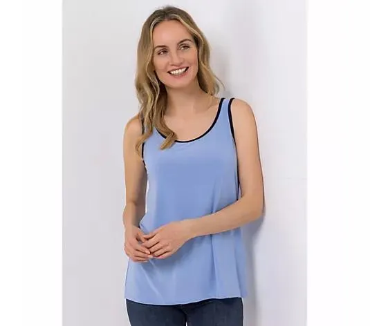 KIM & CO. Top Brazil Knit Jersey Kontrastpiping figurumspielend