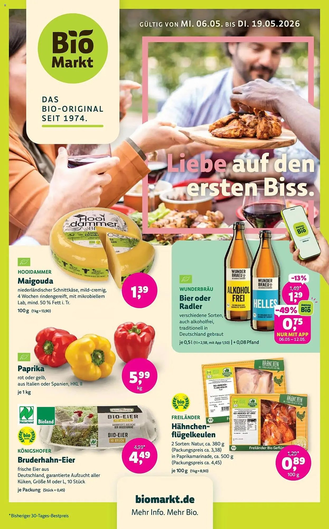 Biomarkt Prospekt von 6. Mai bis 19. Mai 2026 - Prospekt seite 1