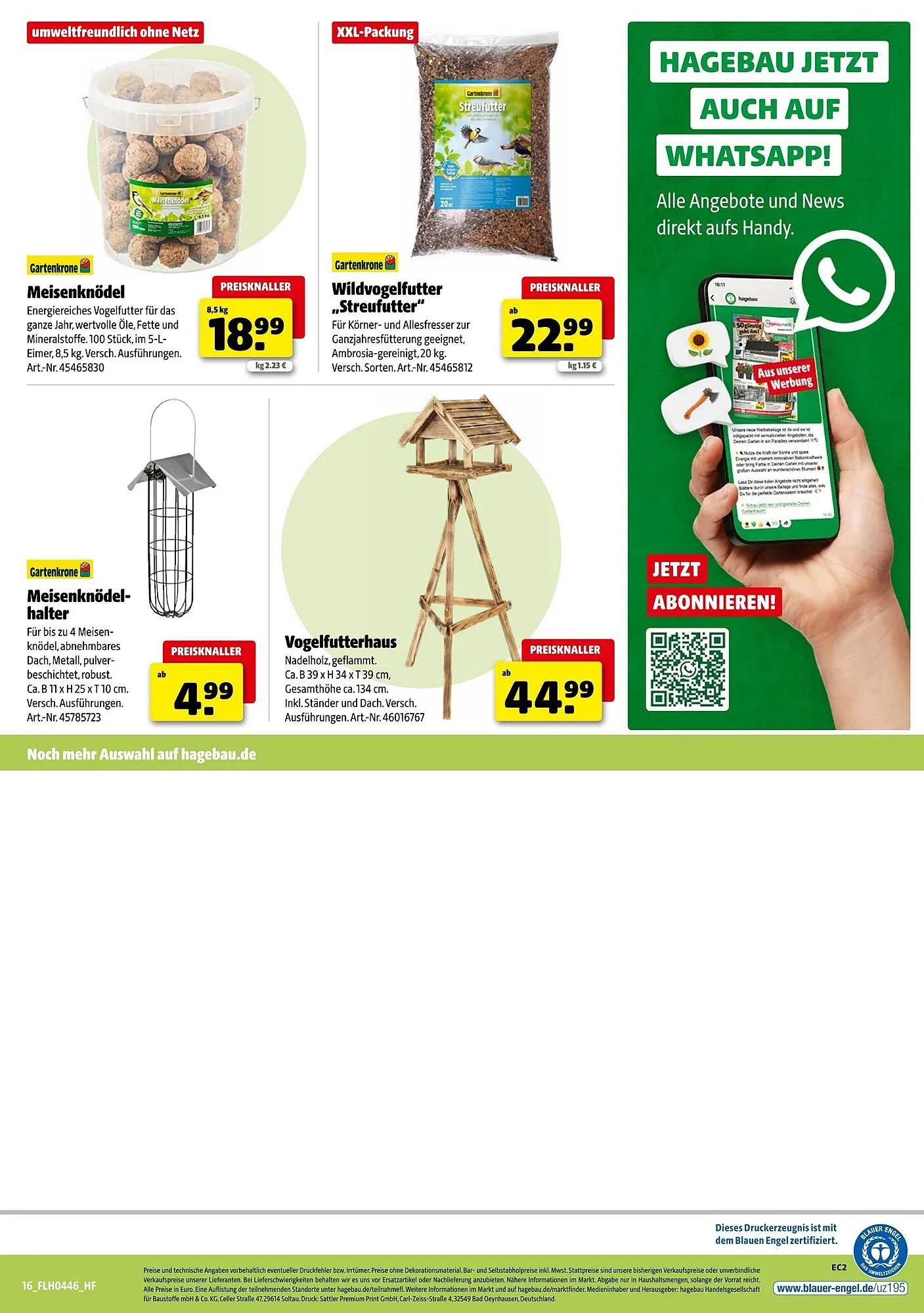 Hagebau Prospekt von 8. November bis 15. November 2025 - Prospekt seite 16