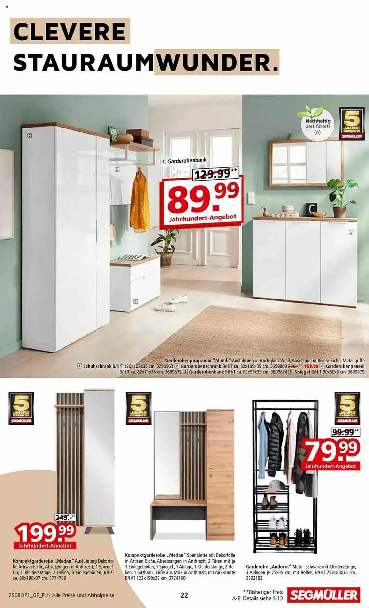 Segmüller Prospekt von 28. Juli bis 2. November 2025 - Prospekt seite 22