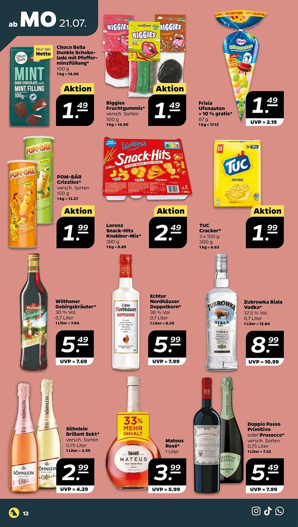 NETTO Prospekt von 21. Juli bis 26. Juli 2025 - Prospekt seite 12