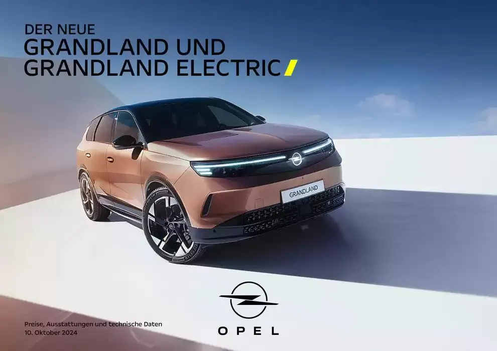 Opel Neuer Grandland von 11. Oktober bis 11. Oktober 2025 - Prospekt seite 1