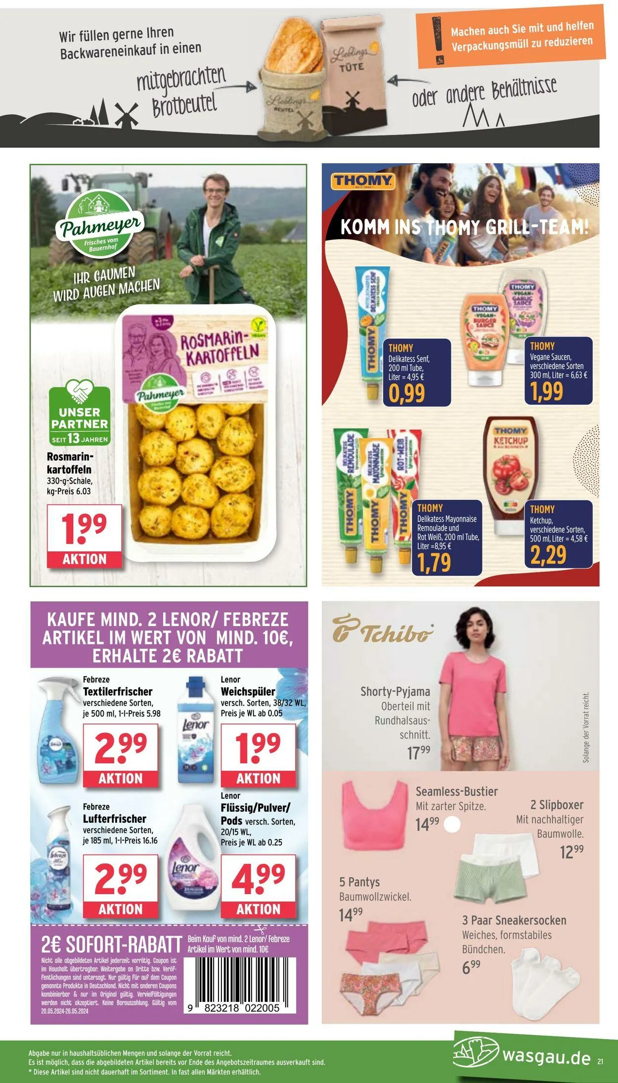 WASGAU Aktueller Prospekt von 20. April bis 4. Mai 2025 - Prospekt seite 21