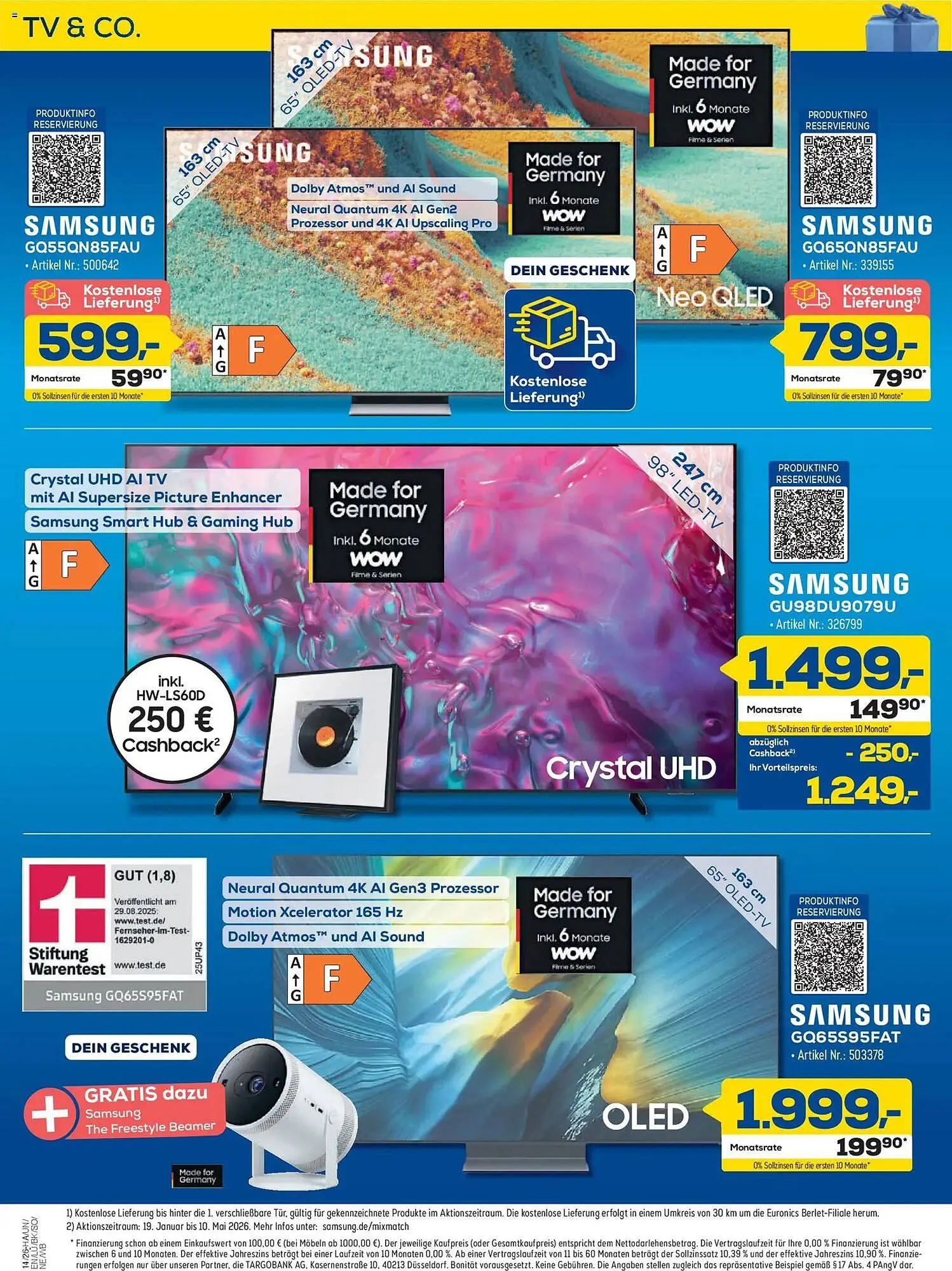 Euronics Berlet Prospekt von 26. März bis 4. April 2026 - Prospekt seite 19