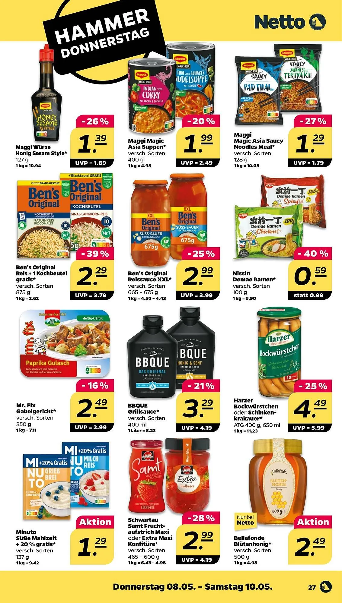 NETTO Prospekt von 5. Mai bis 10. Mai 2025 - Prospekt seite 27
