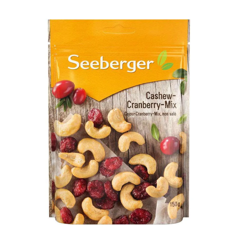 Seeberger Cashew-Cranberry Mix