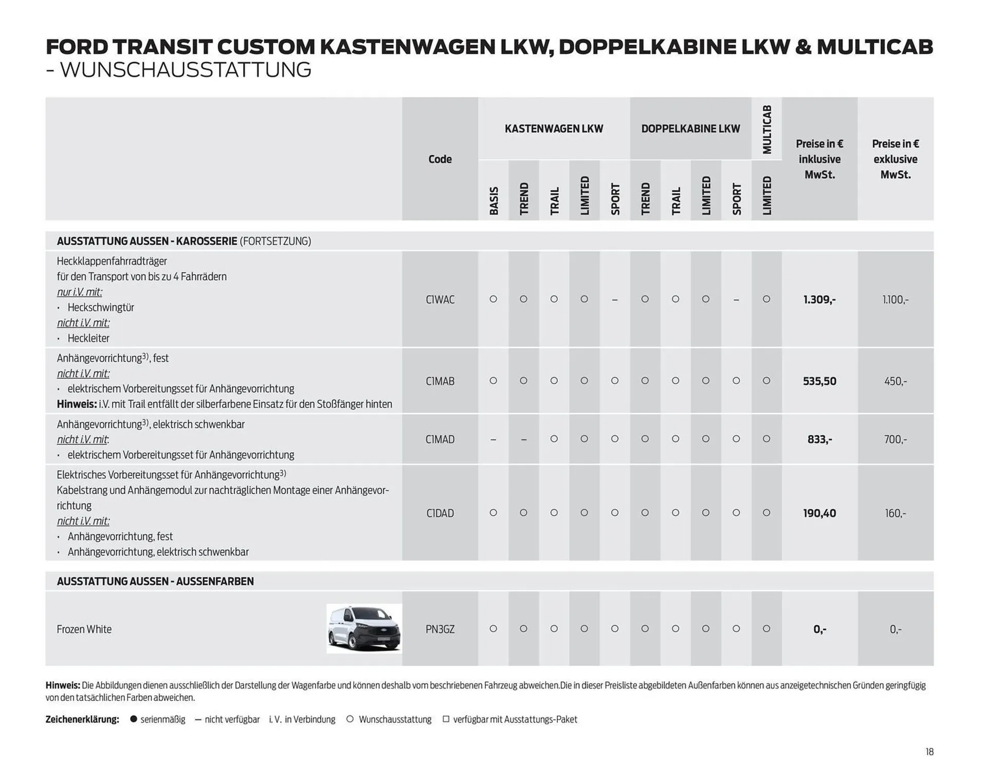 Ford Prospekt von 25. März bis 8. April 2026 - Prospekt seite 18