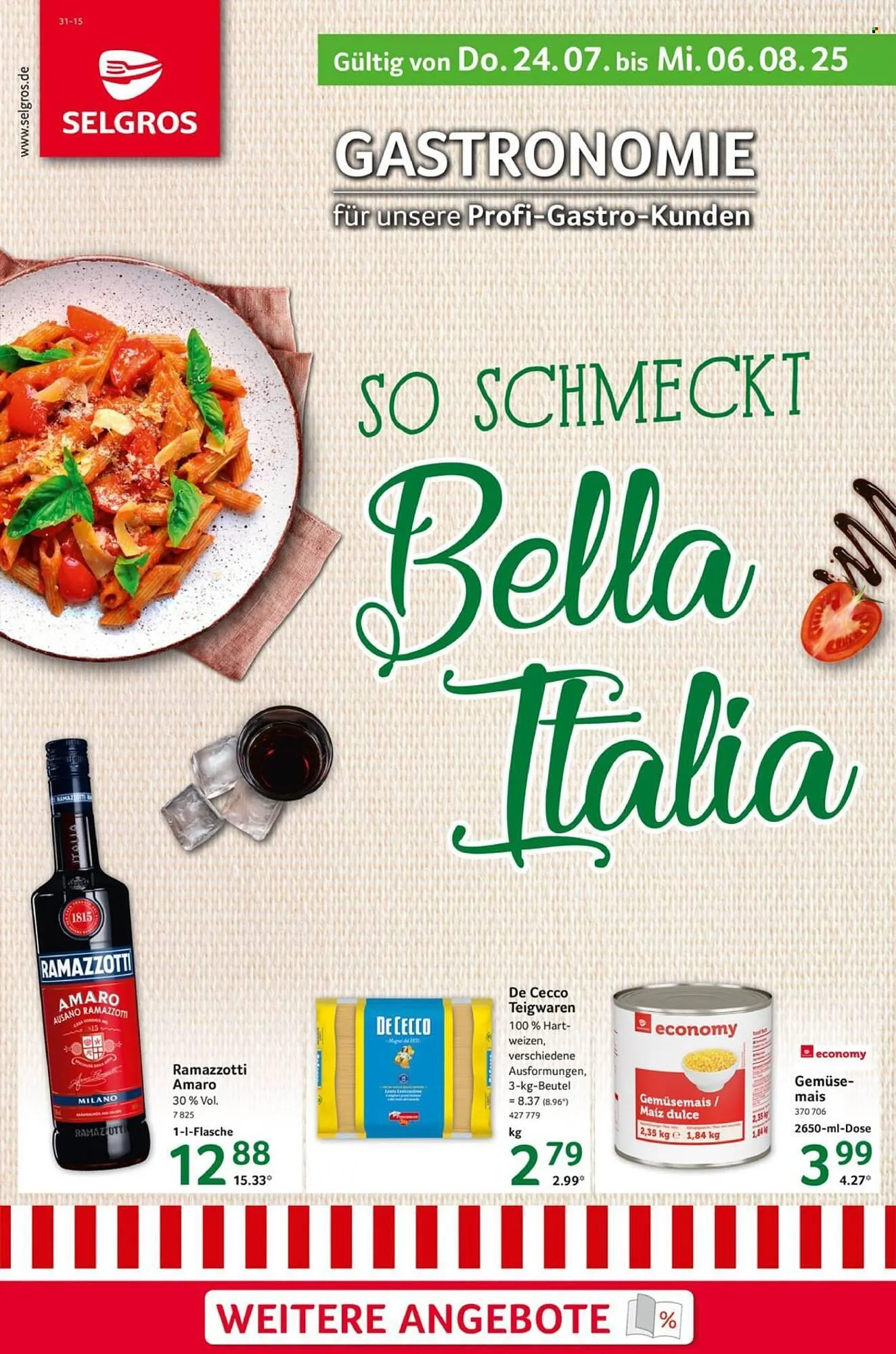 Selgros Prospekt von 24. Juli bis 6. August 2025 - Prospekt seite 1