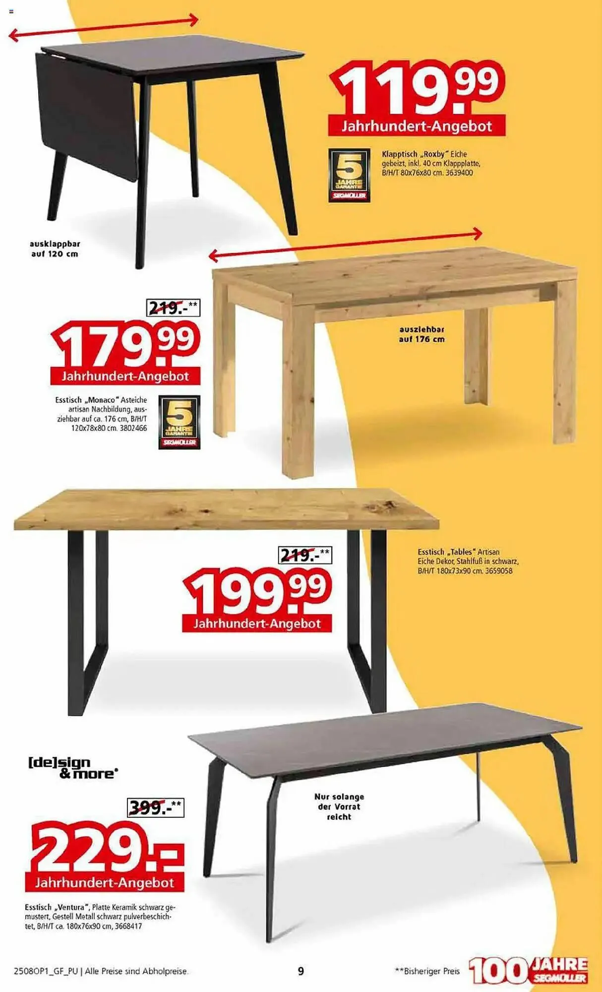 Segmüller Prospekt von 28. Juli bis 2. November 2025 - Prospekt seite 9