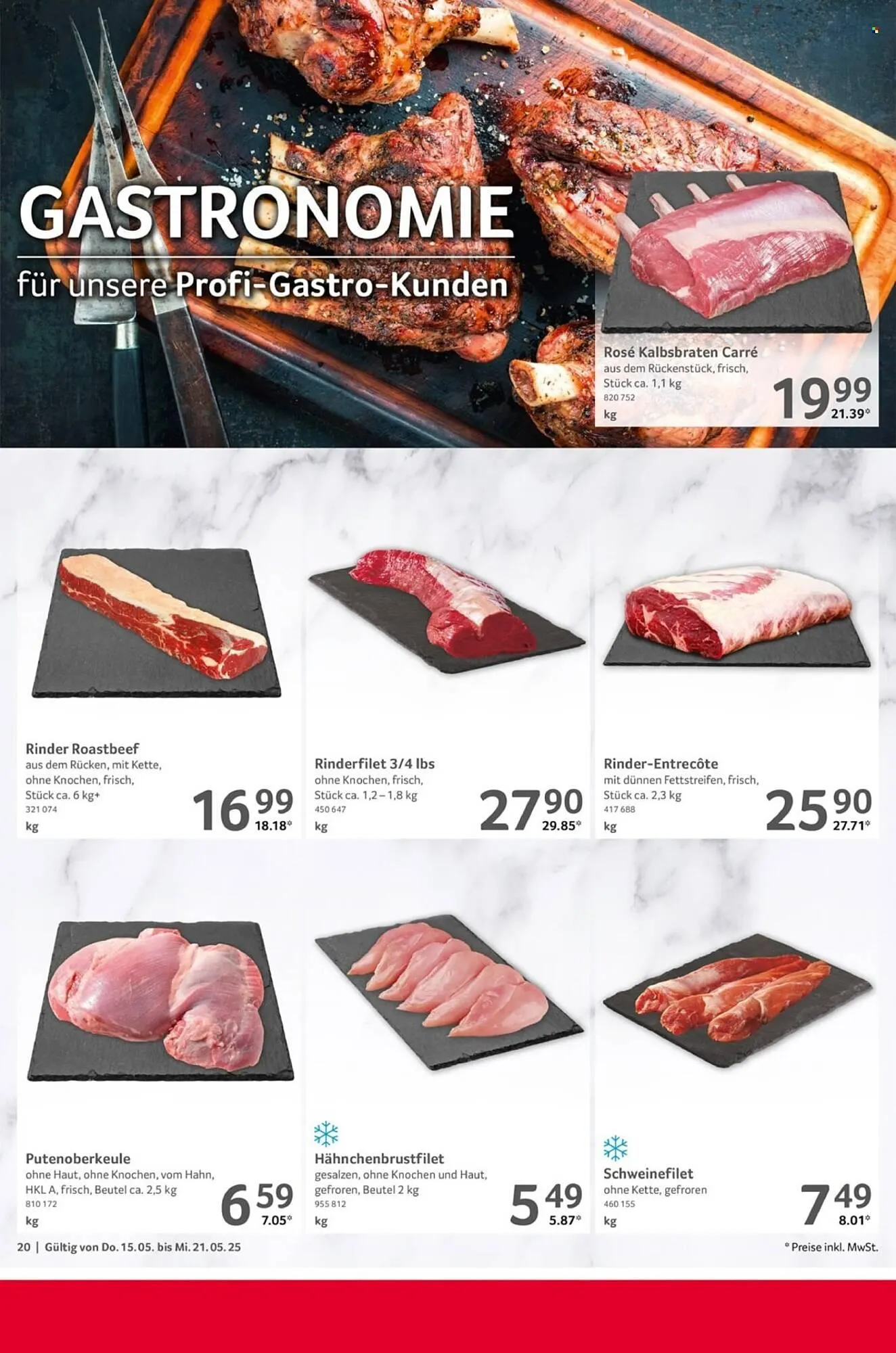 Selgros Prospekt von 15. Mai bis 21. Mai 2025 - Prospekt seite 20