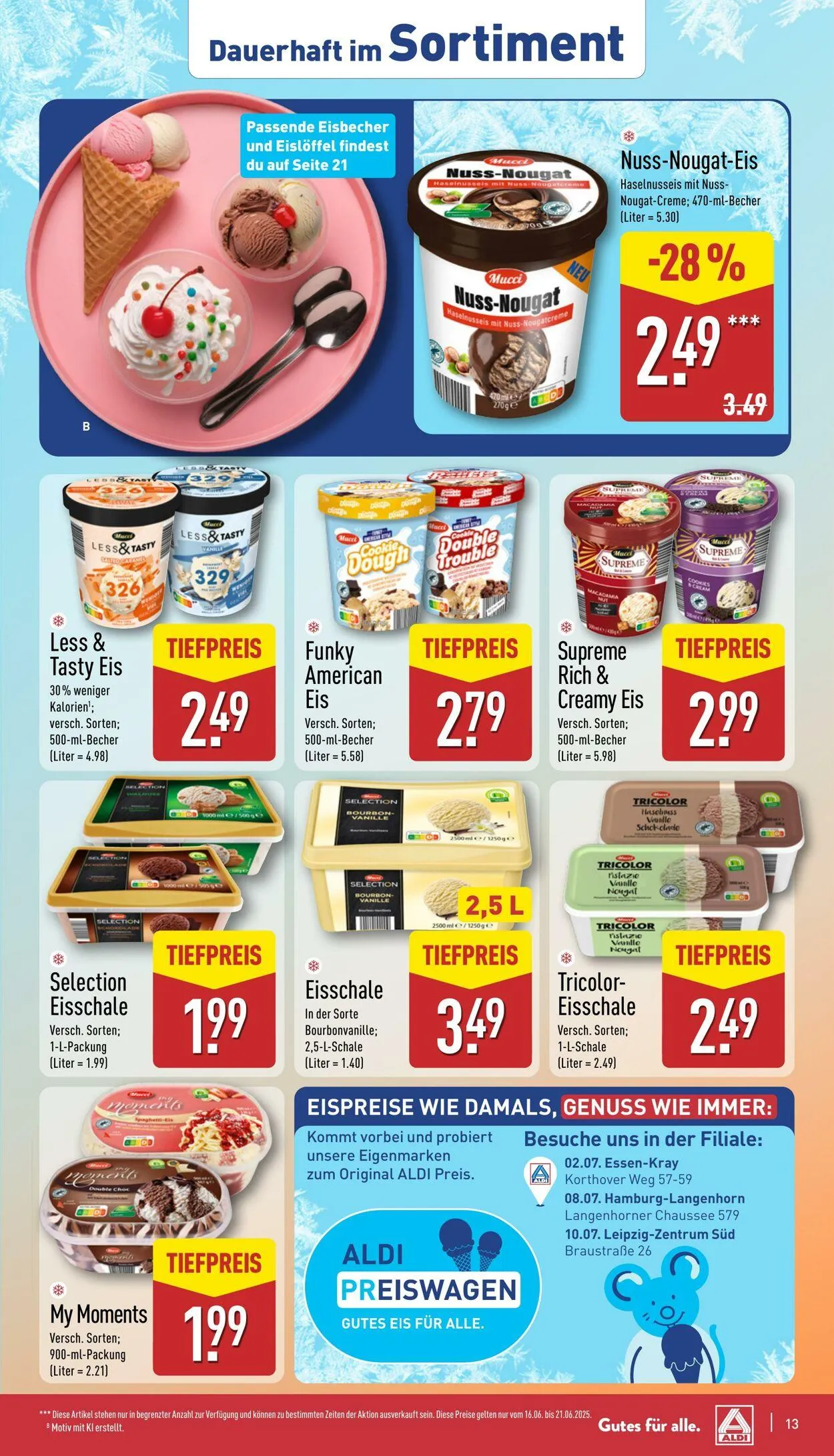 Aldi-Nord von 16. Juni bis 21. Juni 2025 - Prospekt seite 13
