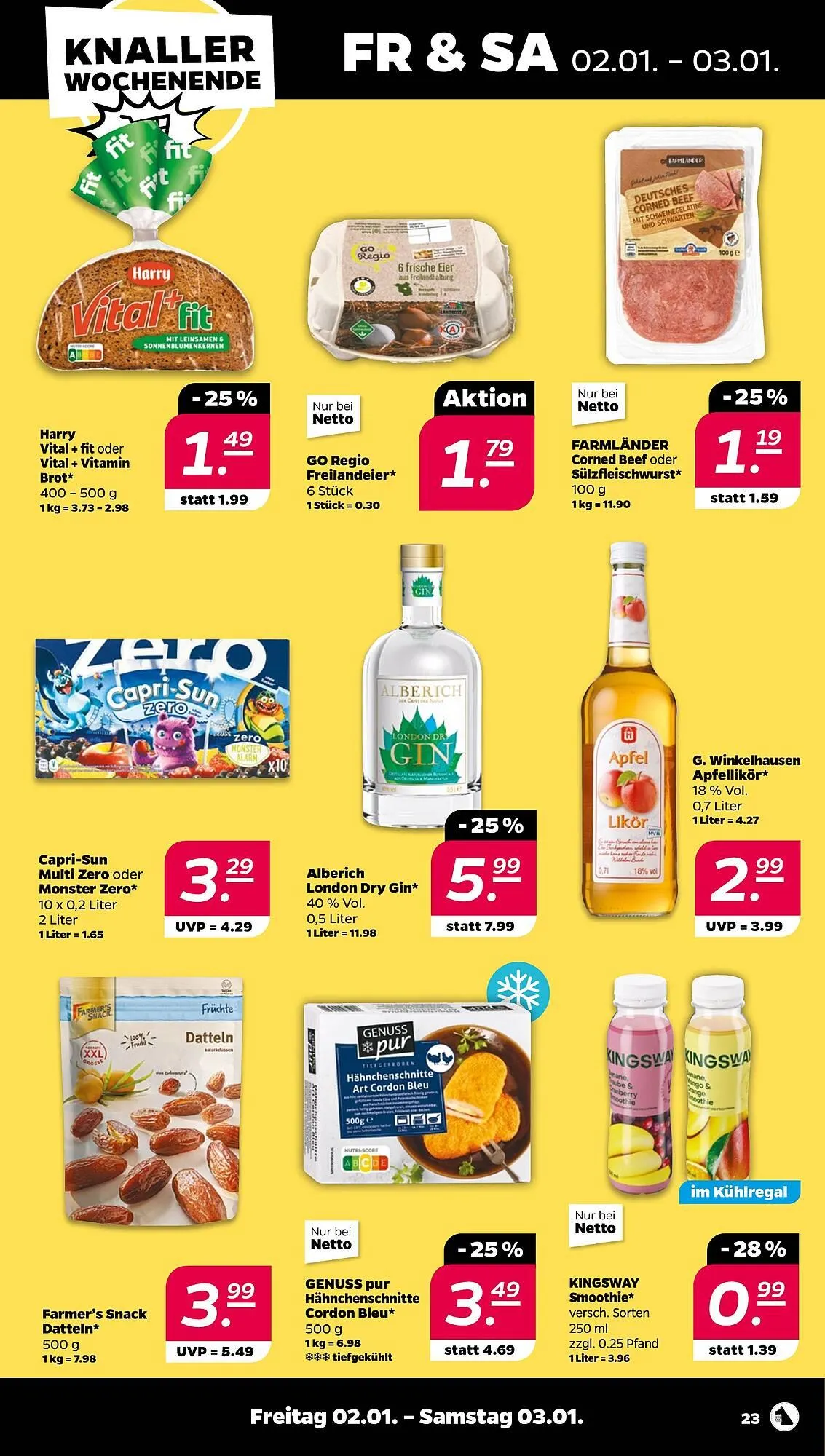 NETTO Prospekt von 29. Dezember bis 3. Januar 2026 - Prospekt seite 23