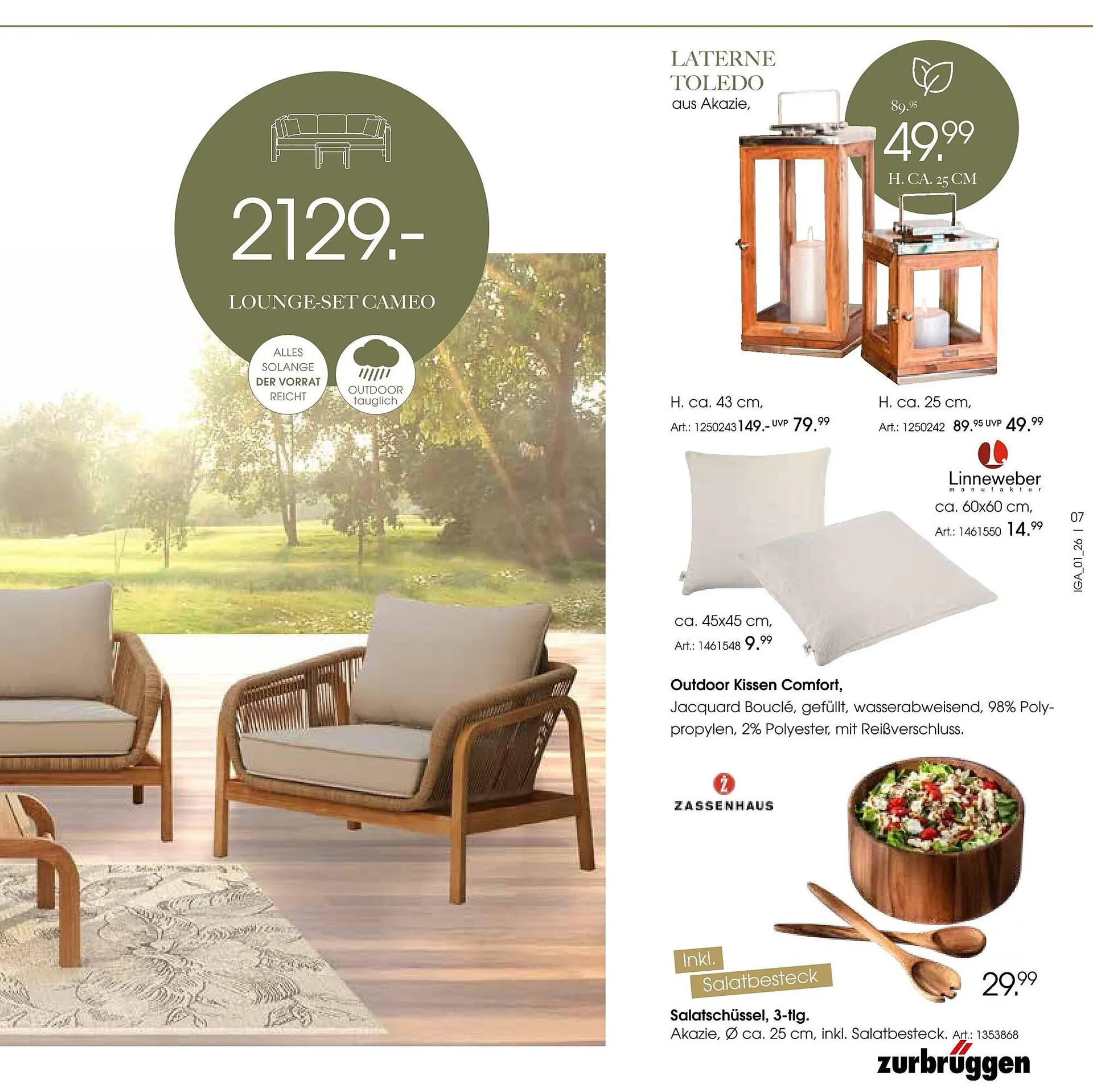 Zurbrüggen Prospekt von 17. März bis 31. August 2026 - Prospekt seite 7