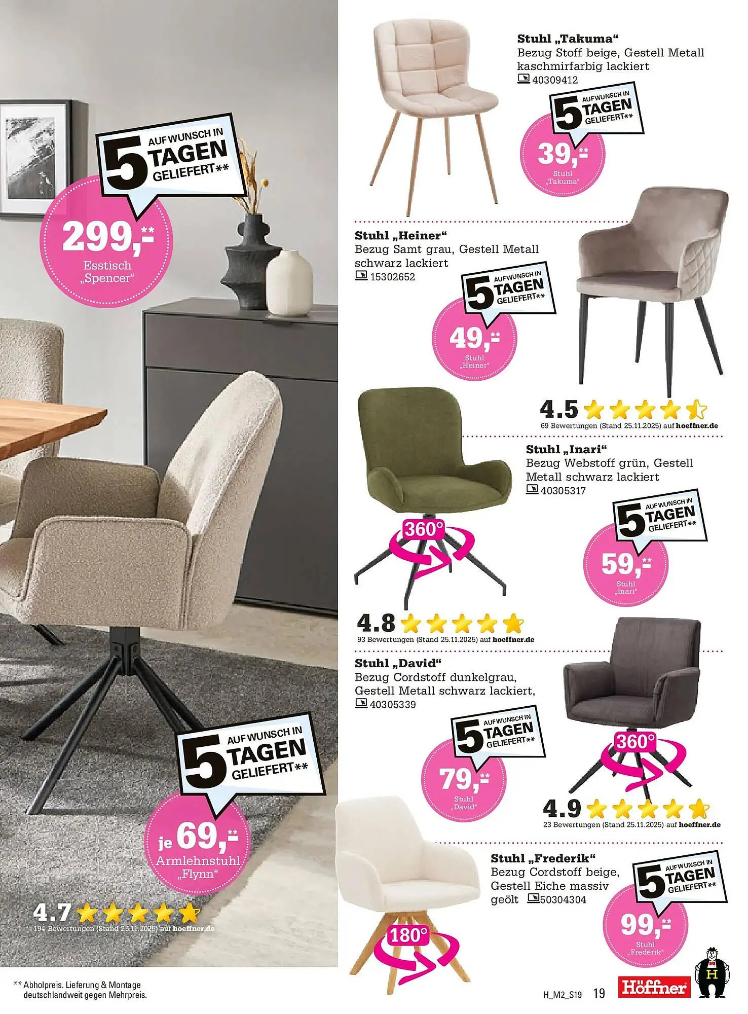 Höffner Prospekt von 10. Februar bis 24. Februar 2026 - Prospekt seite 19