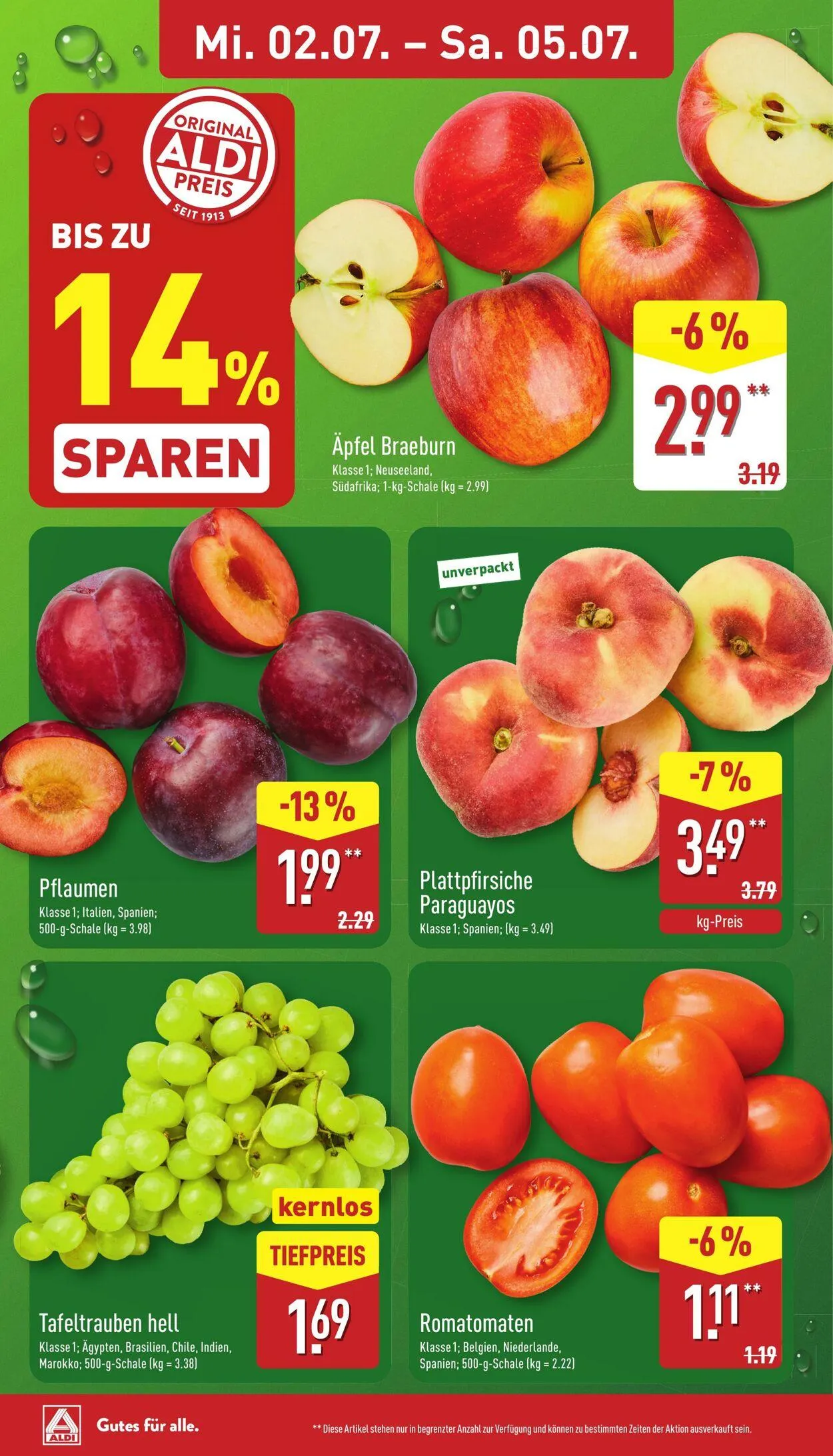 Aldi-Nord von 30. Juni bis 5. Juli 2025 - Prospekt seite 8