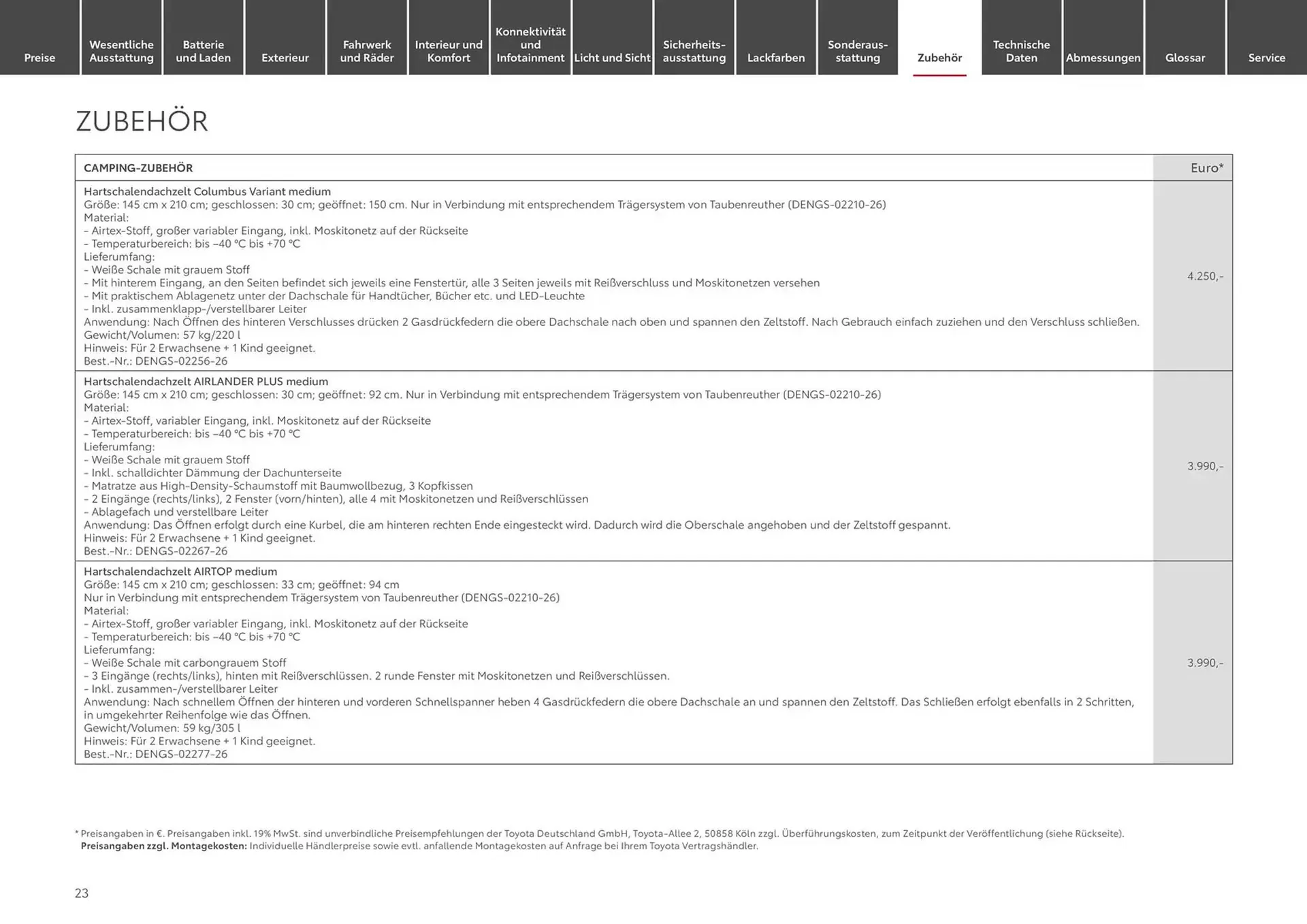 Toyota Prospekt von 26. September bis 26. September 2025 - Prospekt seite 23