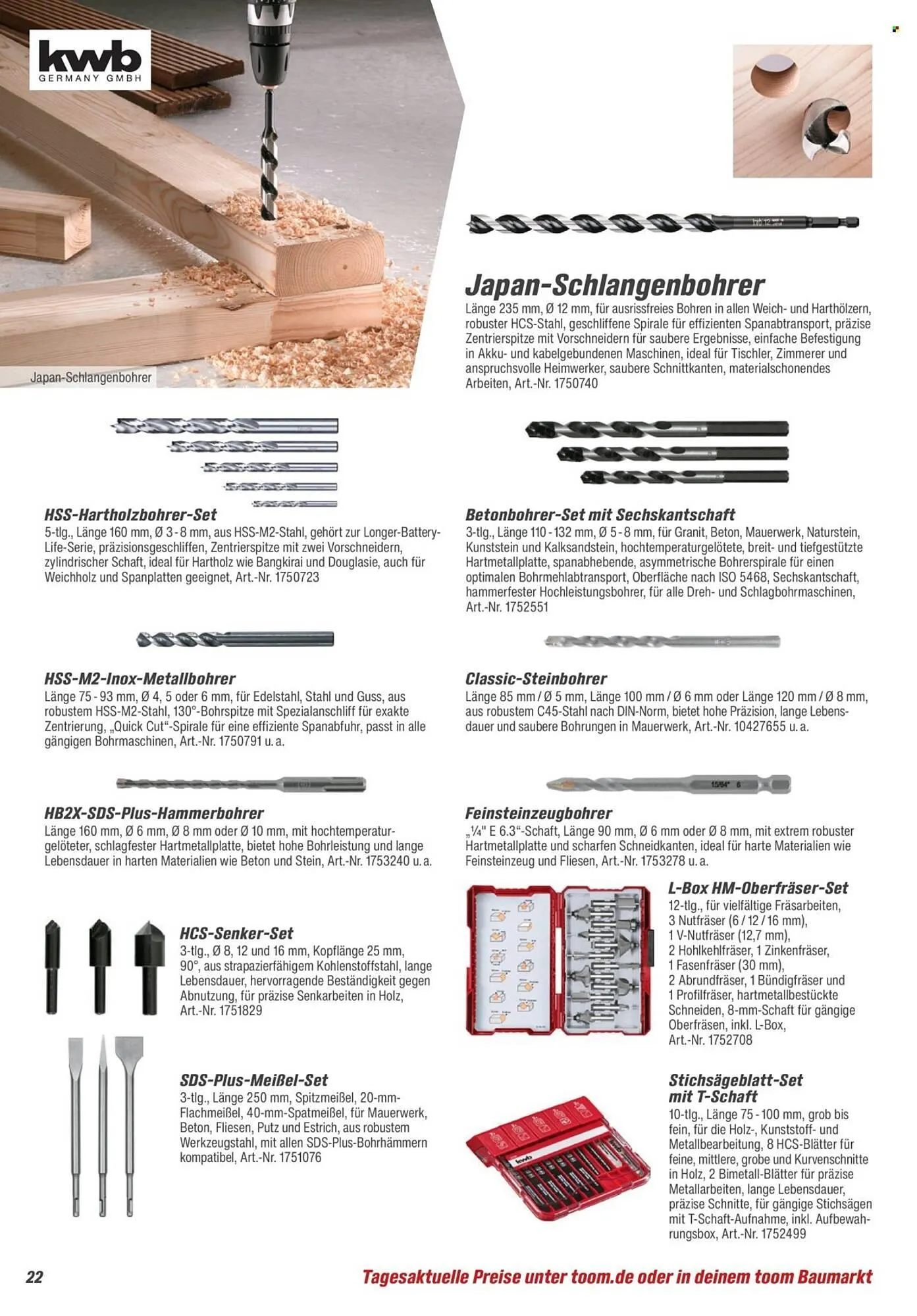Toom Baumarkt Prospekt von 28. März bis 30. Juni 2026 - Prospekt seite 22