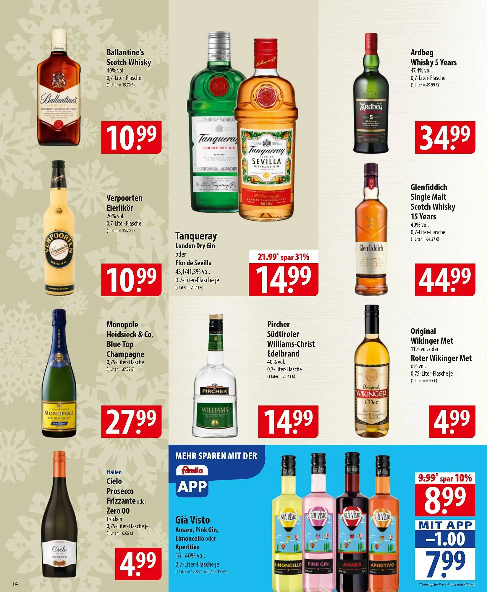 Famila Nord Ost Prospekt von 1. Dezember bis 6. Dezember 2025 - Prospekt seite 14