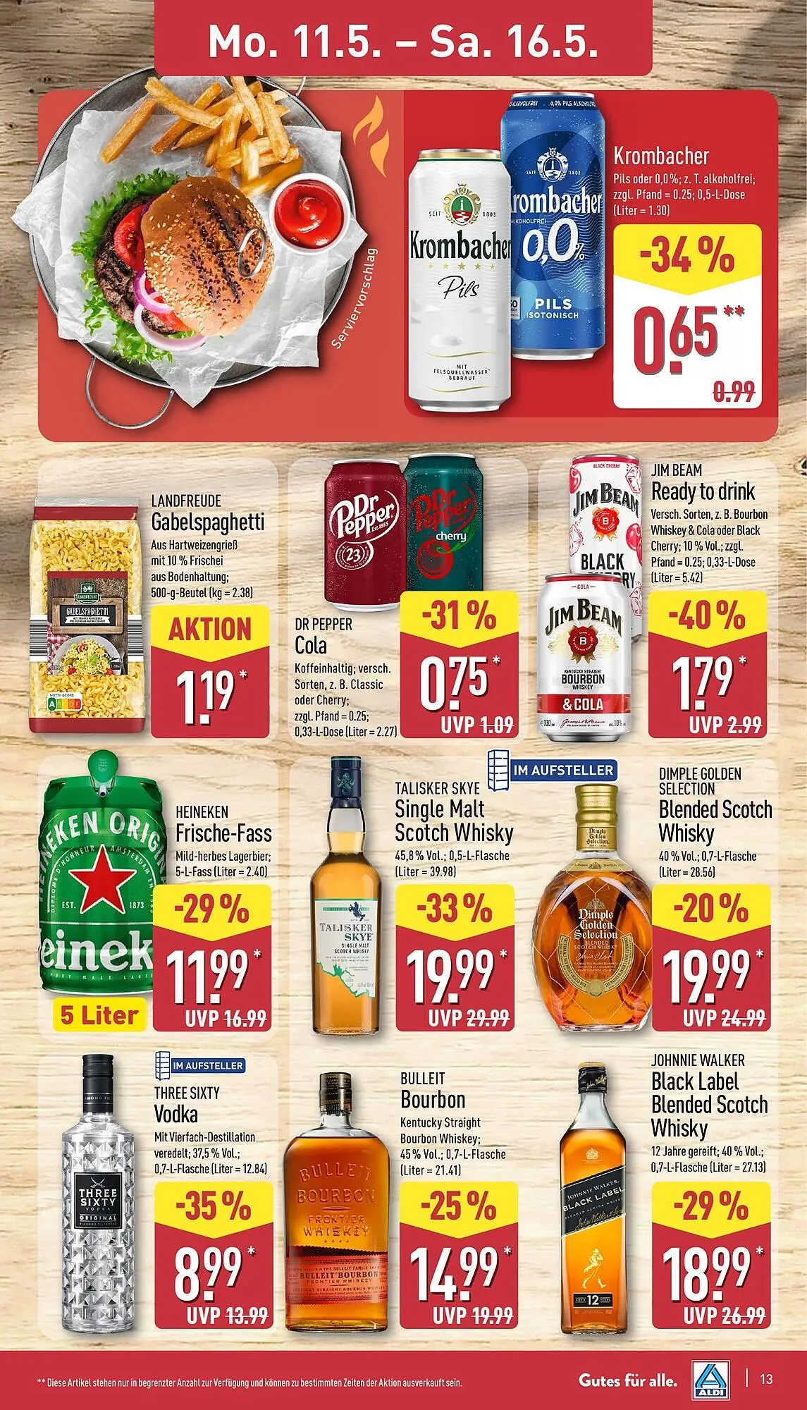 Aldi Nord Prospekt von 11. Mai bis 16. Mai 2026 - Prospekt seite 13