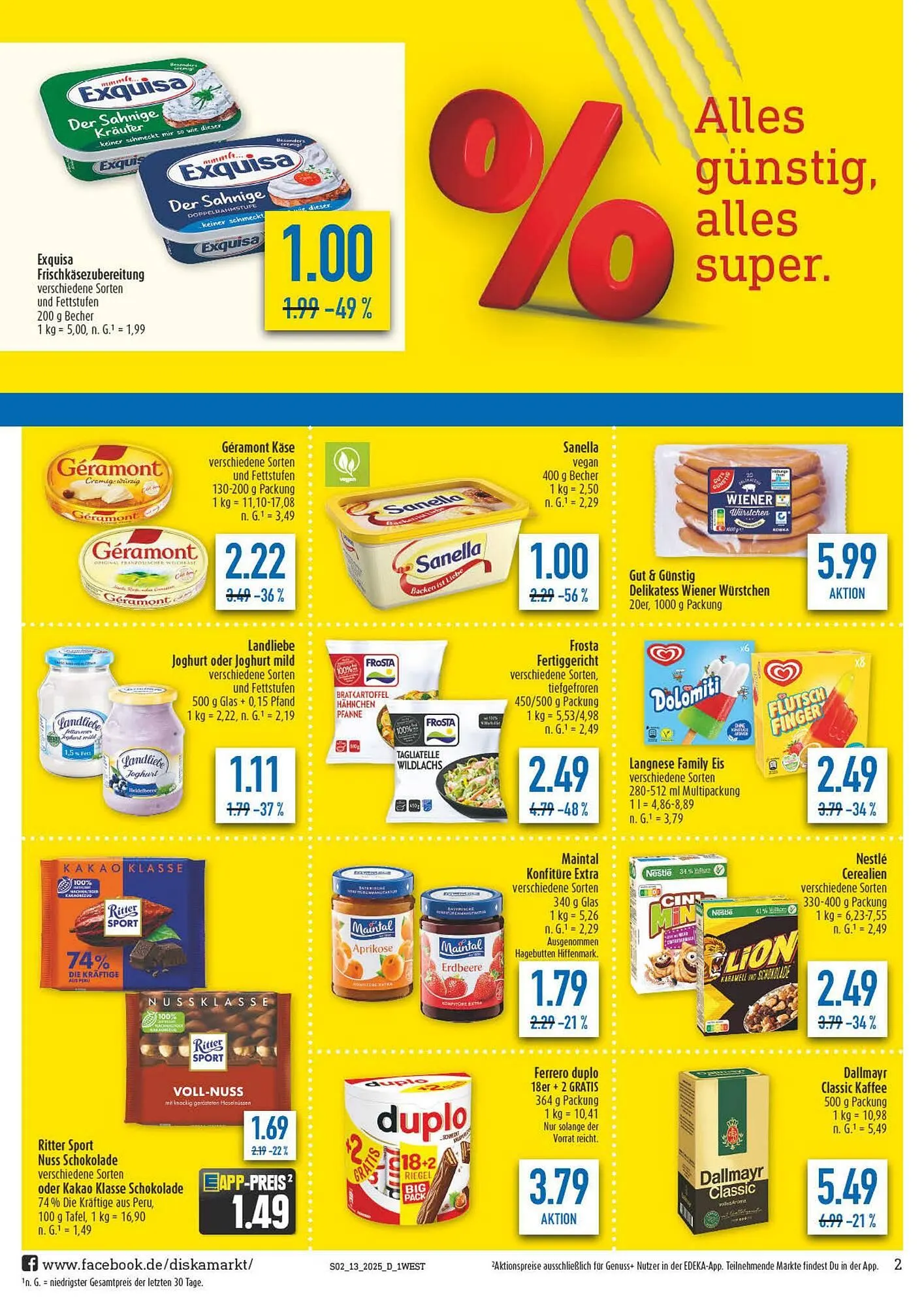 diska Prospekt von 24. März bis 29. März 2025 - Prospekt seite 2