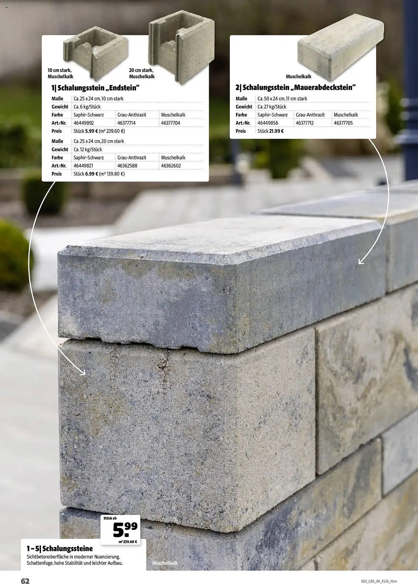 Hagebau Prospekt von 2. März bis 31. Dezember 2026 - Prospekt seite 62