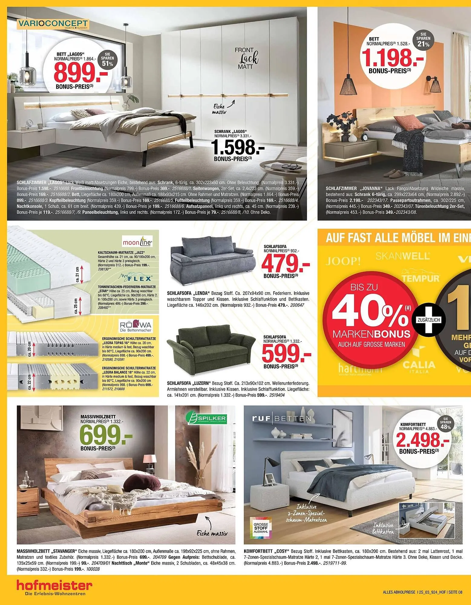 Hofmeister Prospekt von 5. März bis 25. März 2025 - Prospekt seite 8