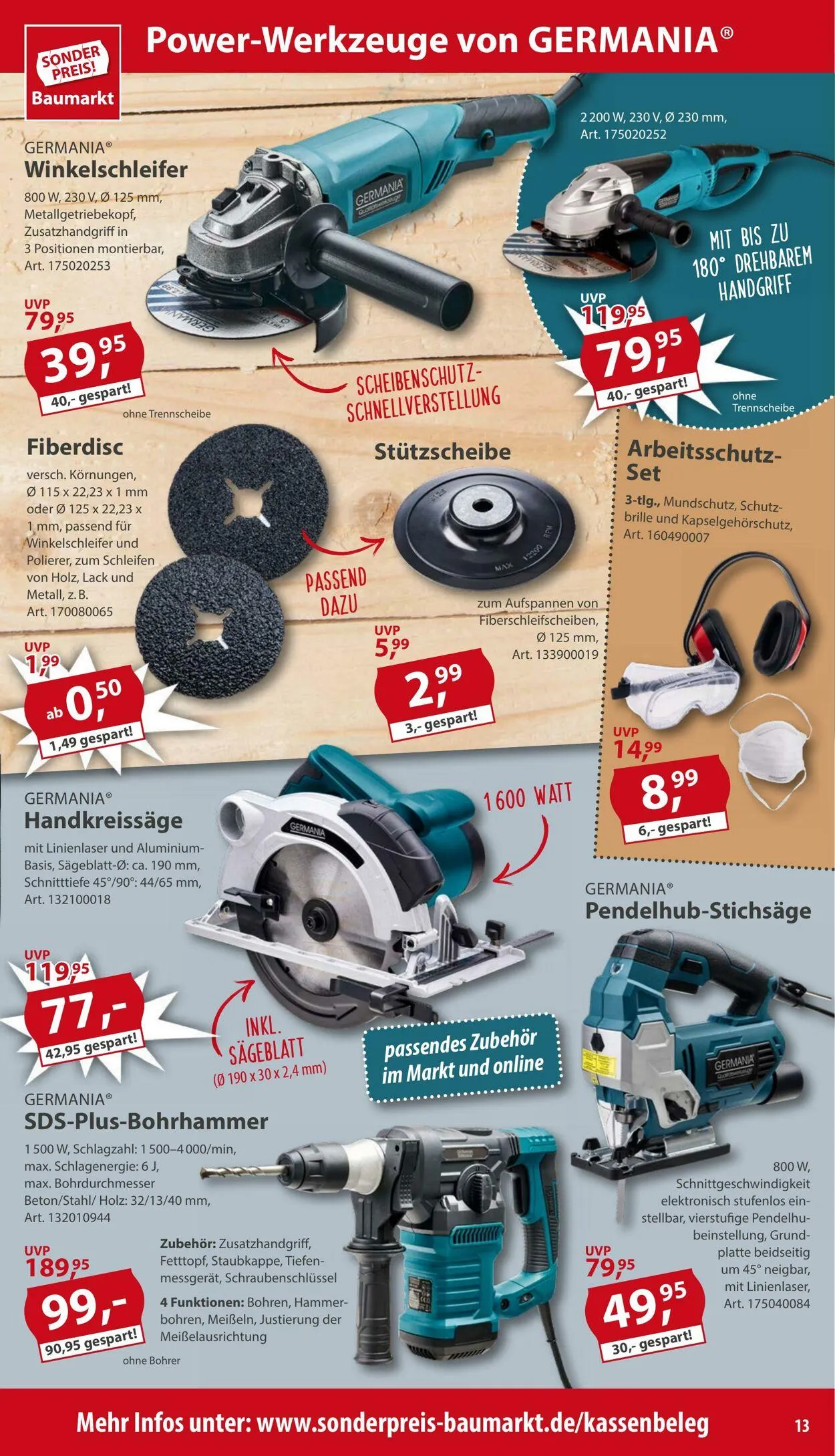 Sonderpreis Baumarkt Aktueller Prospekt von 10. März bis 17. März 2025 - Prospekt seite 13