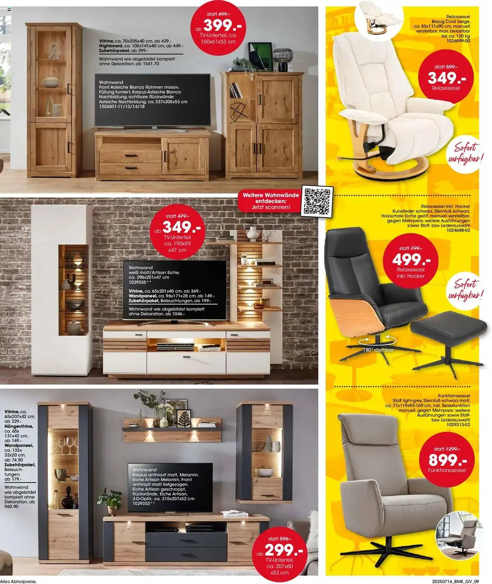 Möbel Martin Prospekt von 16. Juli bis 3. August 2025 - Prospekt seite 9