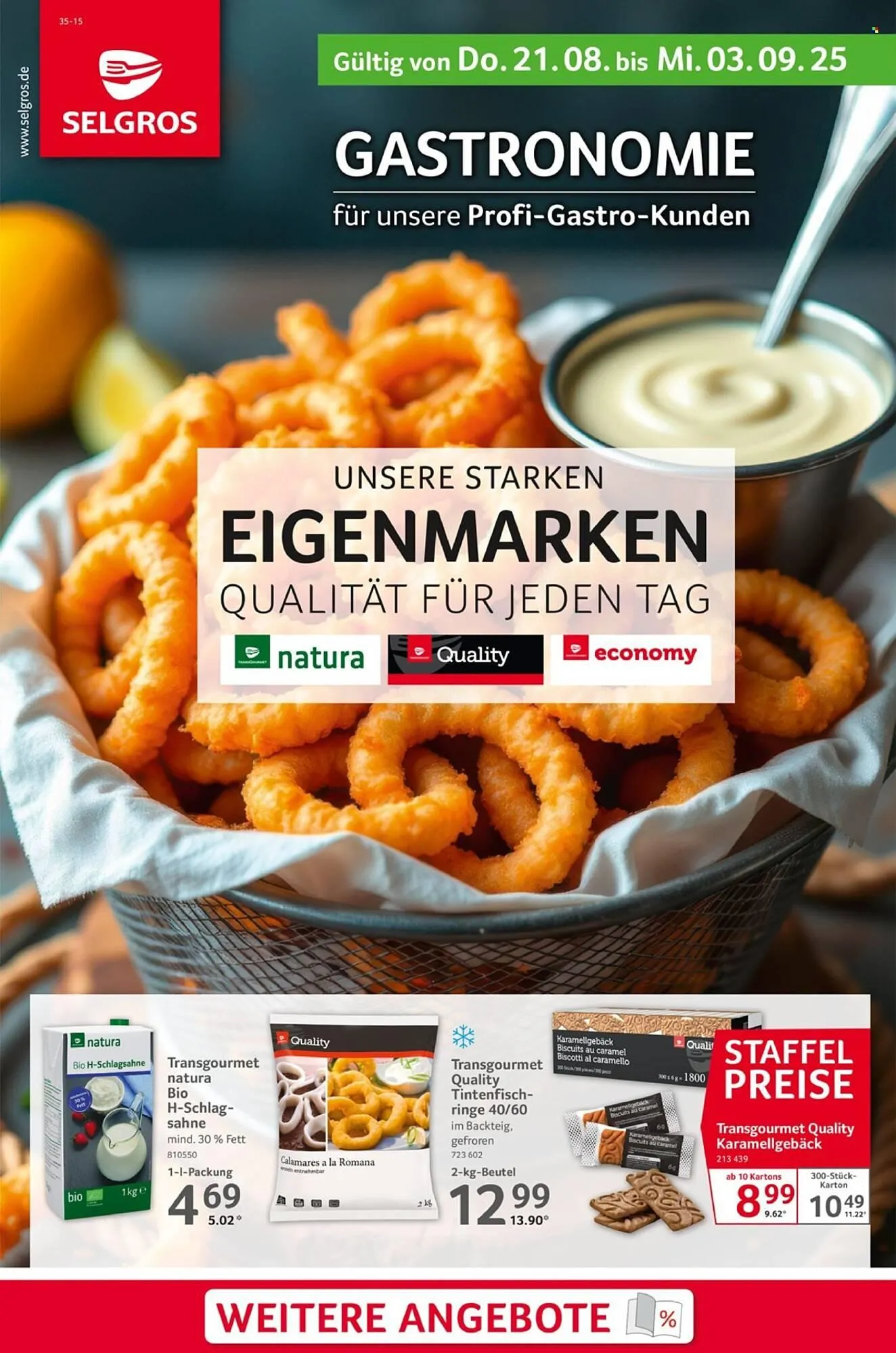 Selgros Prospekt von 21. August bis 3. September 2025 - Prospekt seite 1