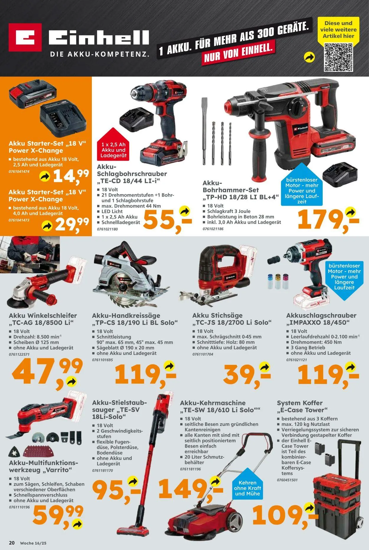 Globus Baumarkt Aktueller Prospekt von 13. April bis 19. April 2025 - Prospekt seite 20