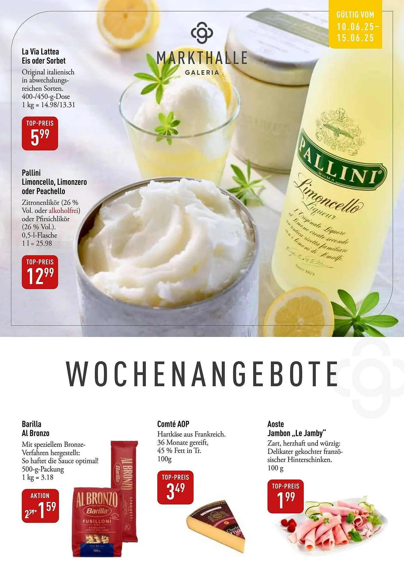 Galeria Markthalle Prospekt von 10. Juni bis 16. Juni 2025 - Prospekt seite 1