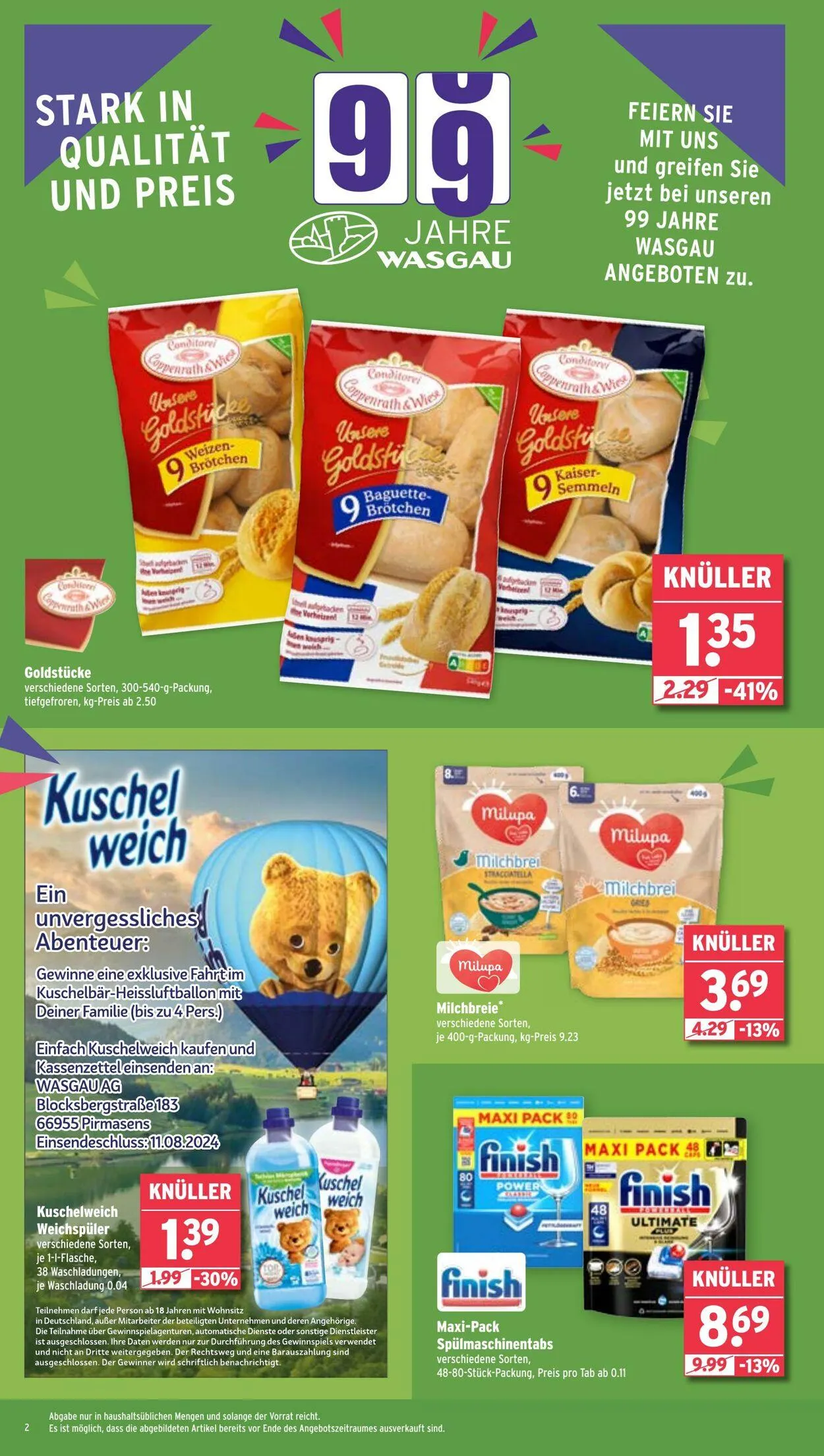 WASGAU Aktueller Prospekt von 7. September bis 21. September 2025 - Prospekt seite 2
