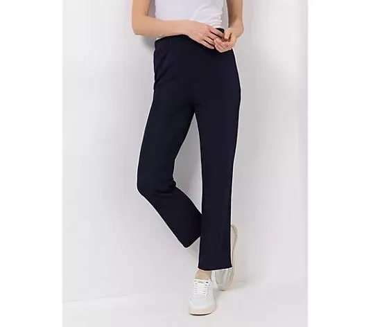 KIM & CO. Hose, knöchellang Ponti Crepe Jersey Rundumdehnbund schmaler Beinverlauf
