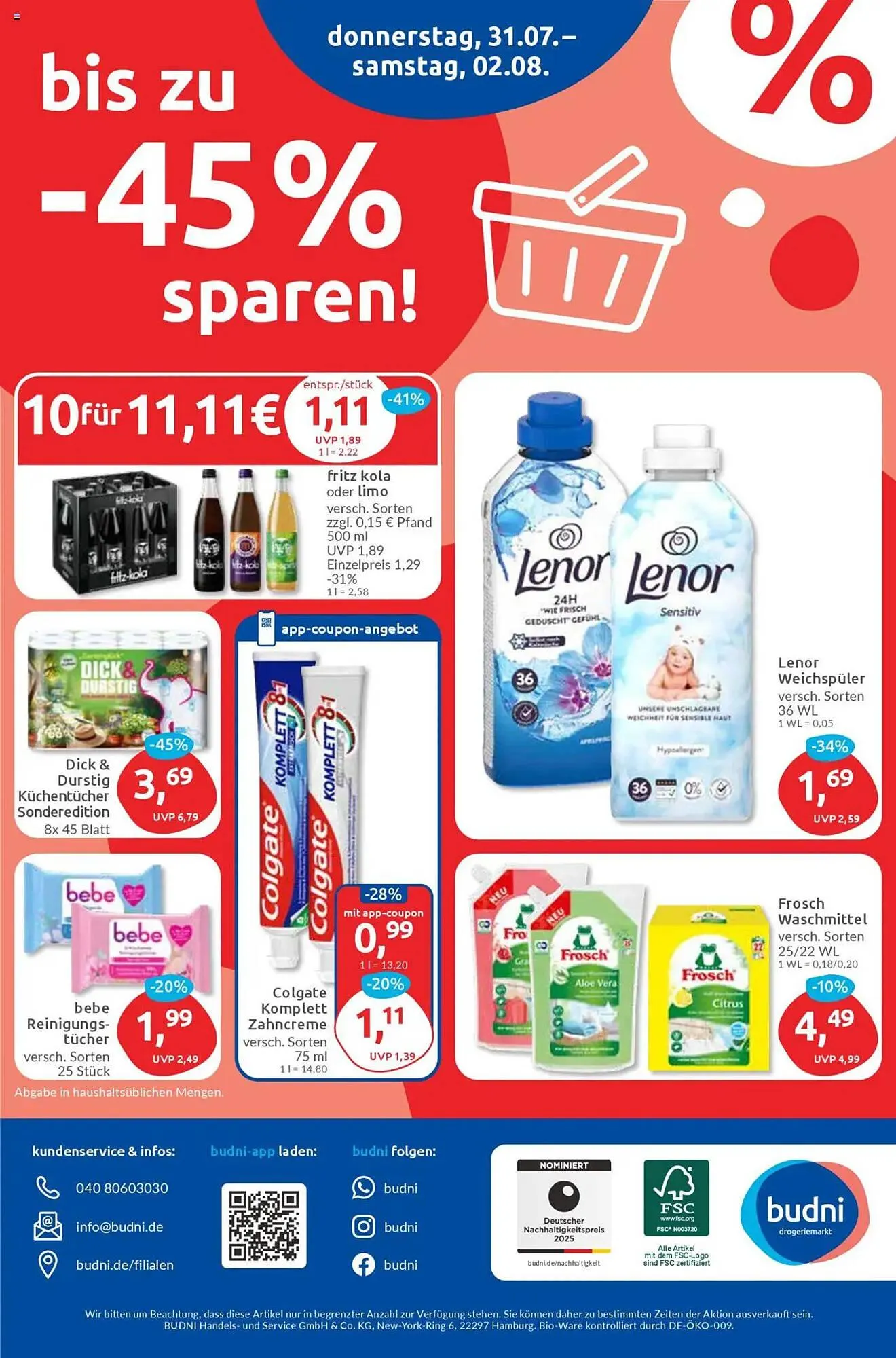 Budni Prospekt von 28. Juli bis 2. August 2025 - Prospekt seite 8