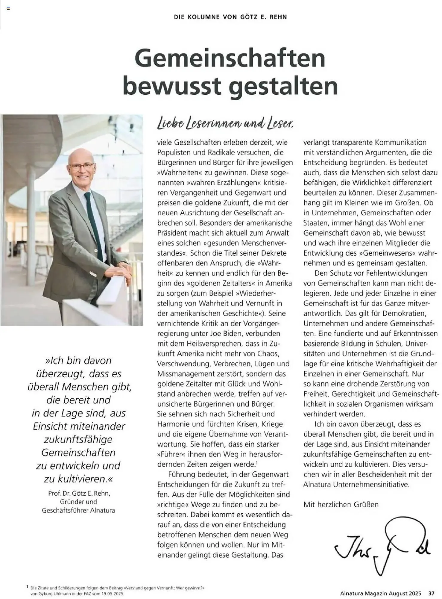 Alnatura Prospekt von 1. August bis 31. August 2025 - Prospekt seite 37