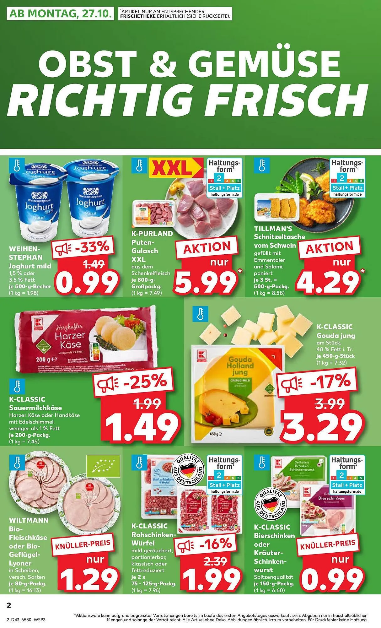 Kaufland Prospekt von 26. Oktober bis 29. Oktober 2025 - Prospekt seite 2