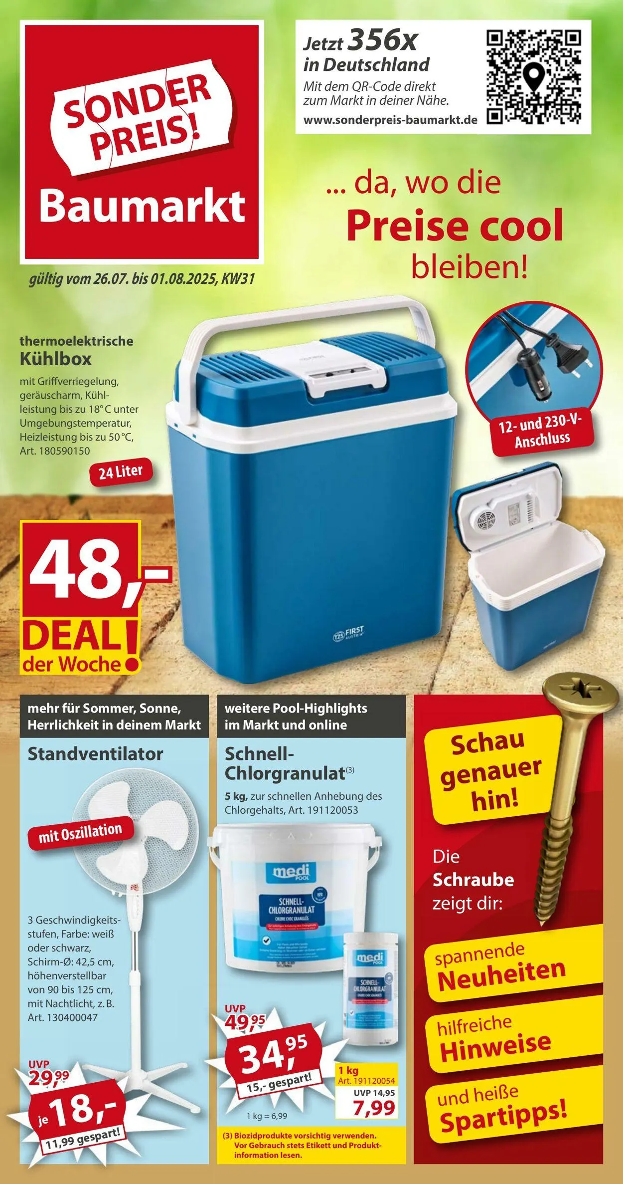 Sonderpreis Baumarkt Aktueller Prospekt - 1