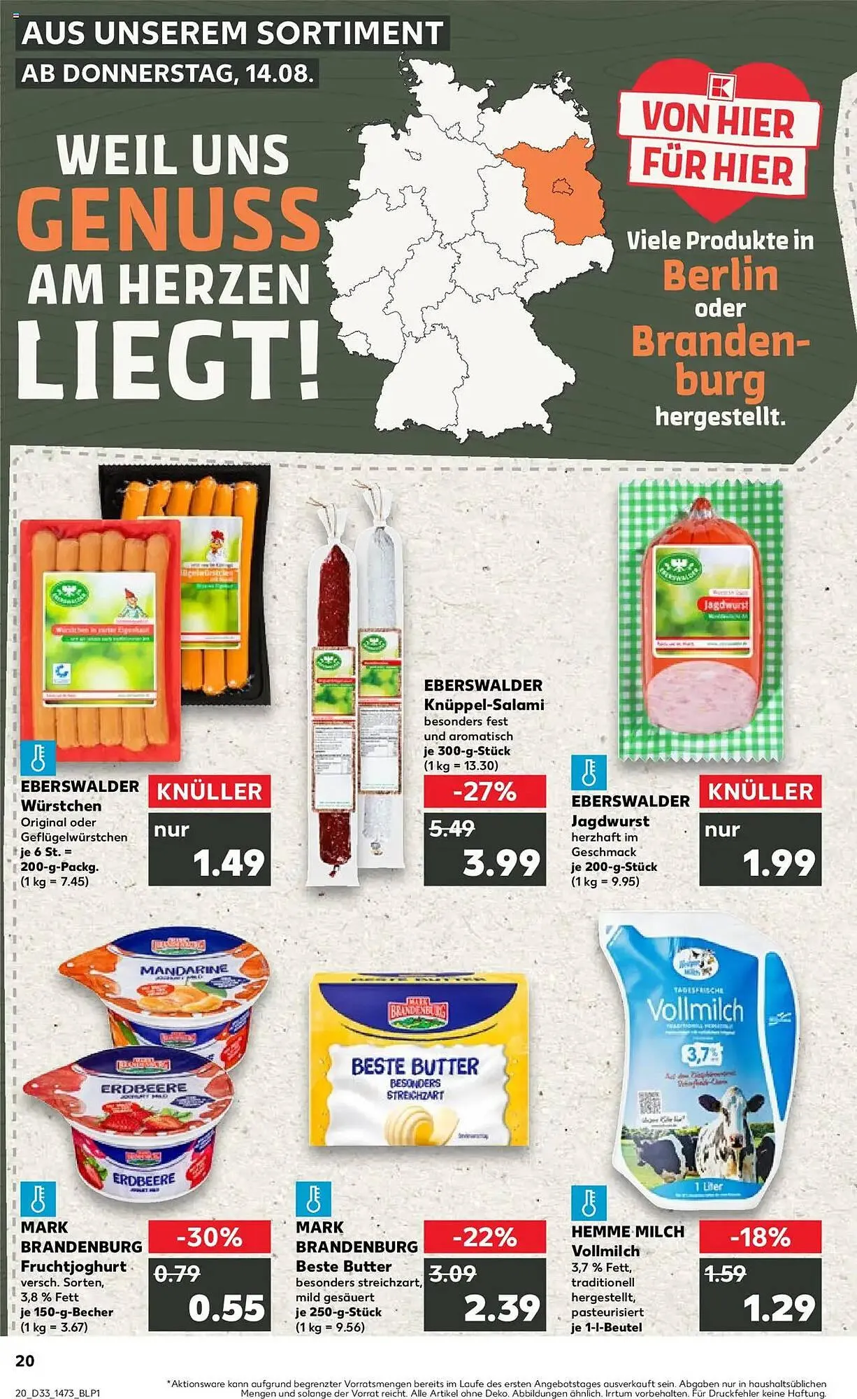 Kaufland Prospekt von 14. August bis 20. August 2025 - Prospekt seite 20