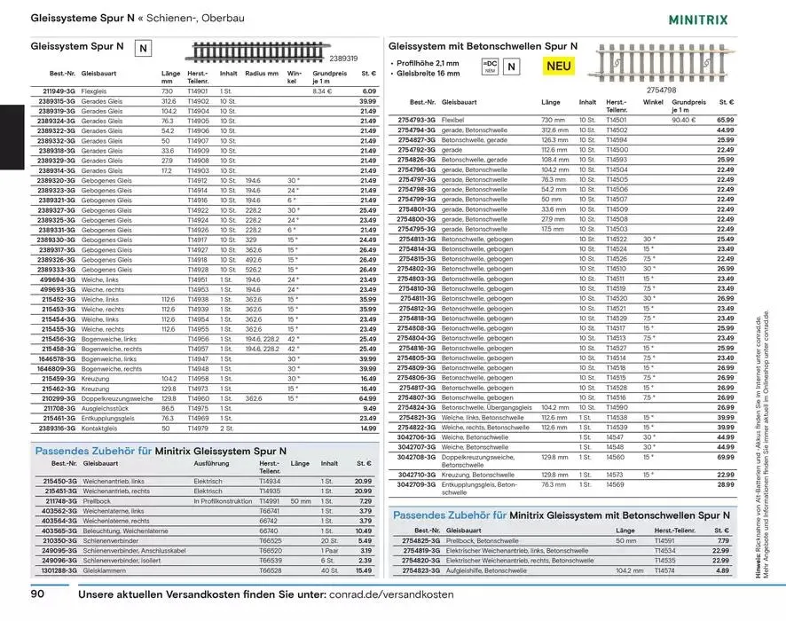 Modellbahn Katalog von 29. Oktober bis 31. Dezember 2025 - Prospekt seite 92