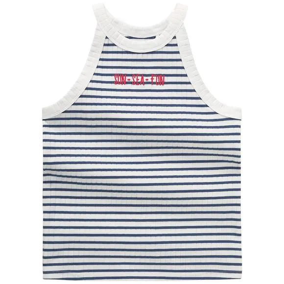 Mädchen Top mit Rippstruktur