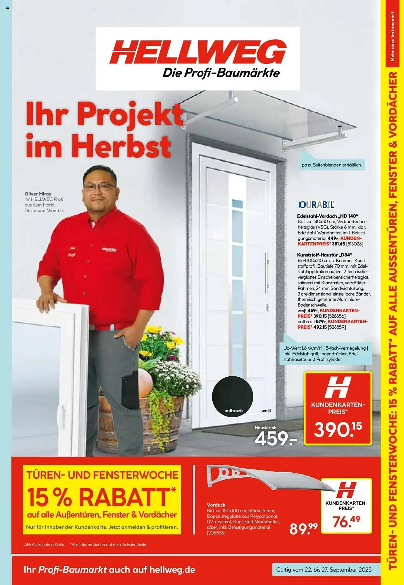 Hellweg Prospekt von 22. September bis 27. September 2025 - Prospekt seite 11