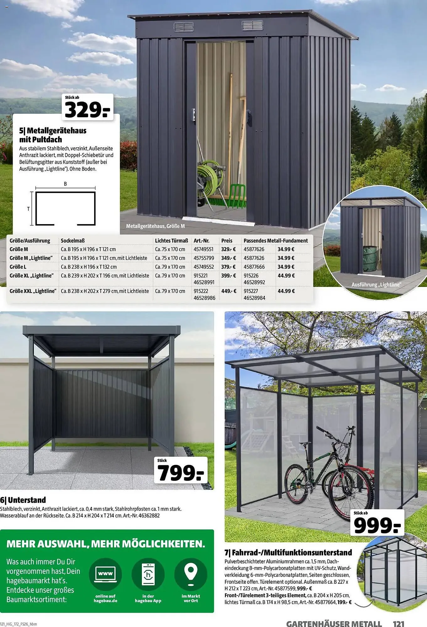 Hagebau Prospekt von 2. März bis 31. Dezember 2026 - Prospekt seite 121