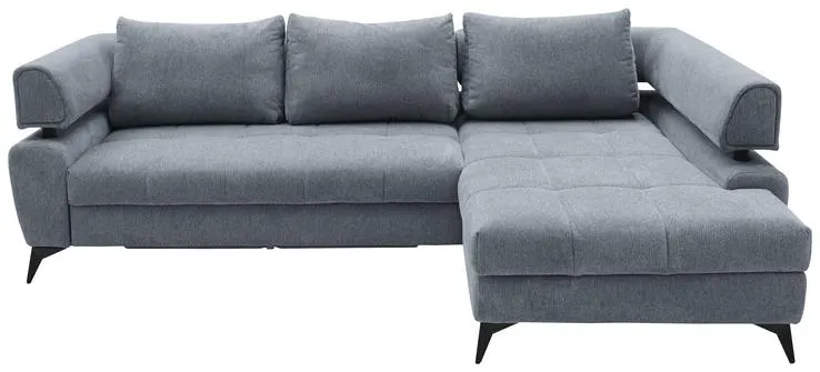 Ecksofa PARIS 267 x 188 cm graublau